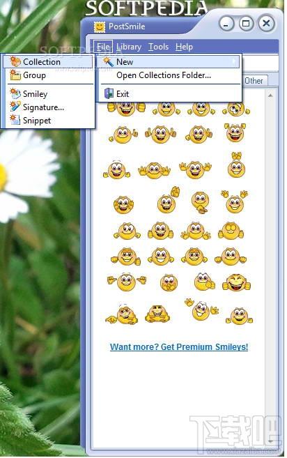 PostSmile,PostSmile下载,PostS,将笑脸插入邮件信息